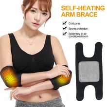 Tourmaline – ceinture de Protection pour les coudes et les bras, thérapie magnétique auto-chauffante, masseur à chauffage spontané, 1 paire