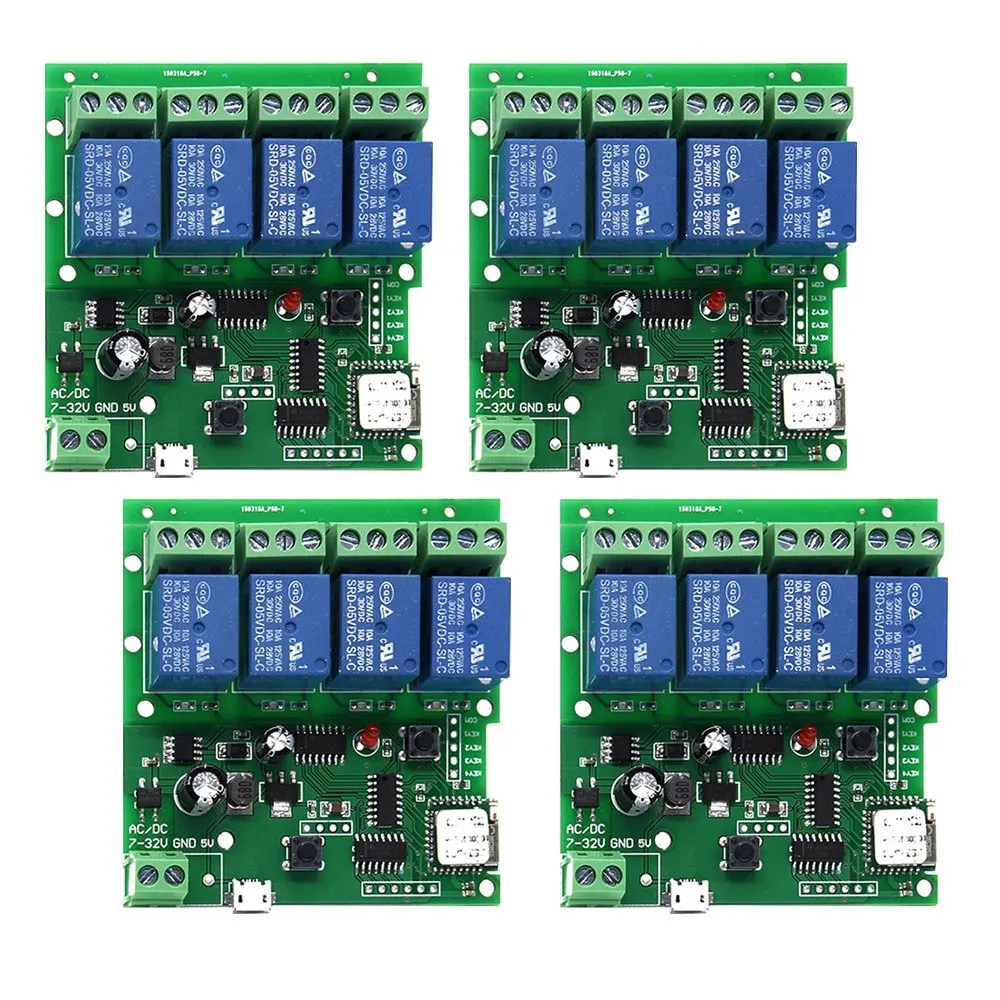 Sonoff 4CH-5V/7-32V умный пульт дистанционного управления беспроводной переключатель универсальный модуль - Цвет: D