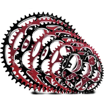 

Bicycle Crank 130BCD Round Shape Narrow Wide 50T/52T/54T/56T/58T/60T Mountain Bike Chainring Bicycle Chain Wheel Single Plate