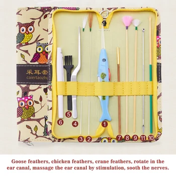 

11pcs/set Ear Care Kit Ear Wax Pickers Set Ear Wax Removal Earpick Wax Remover Curette Ear Pick Ear Cleaner Spoon Ear Clean Tool