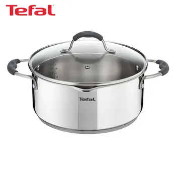 

Casseroles & Ishinabes TEFAL G7024414 pan with lid Stainless Steel With Pot Illico Kitchen cookware Silver