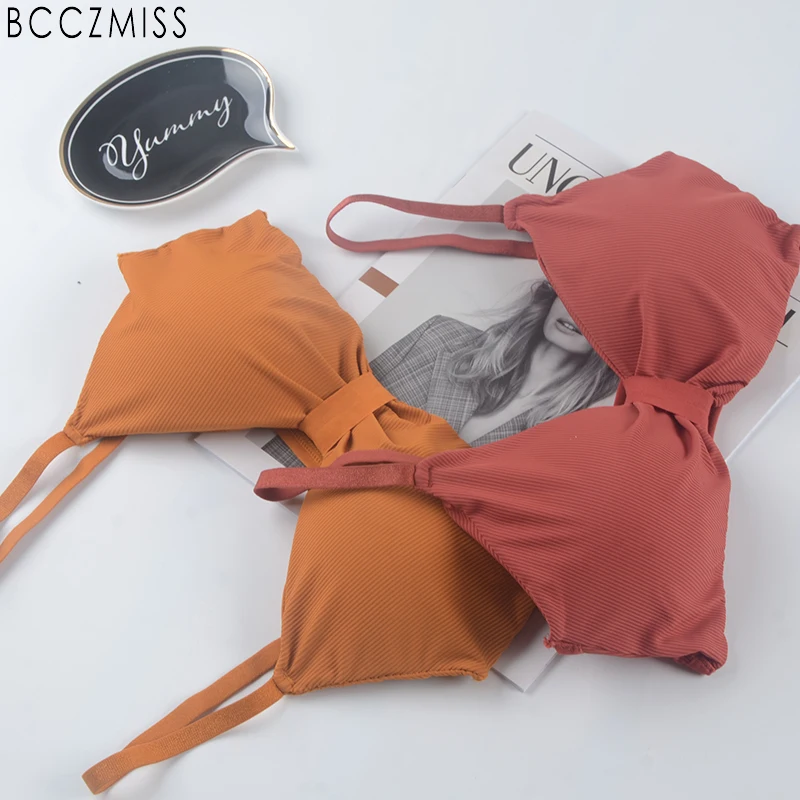 Женское нижнее белье BCCZMISS летнее хлопковое без косточек удобное для сна