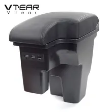 Vlarme pour Ford Focus 2 3 accoudoir boîte repose-bras style console centrale rangement voiture-style accessoires automobile décoration auto