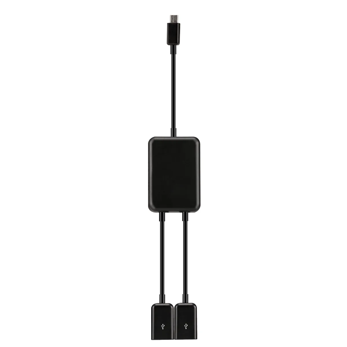 Новинка микро-USB OTG минутный второй один с двумя подключенными USB-накопителями