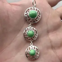 Высокого качества серебряные ювелирные изделия цепи ожерелье кулон N016