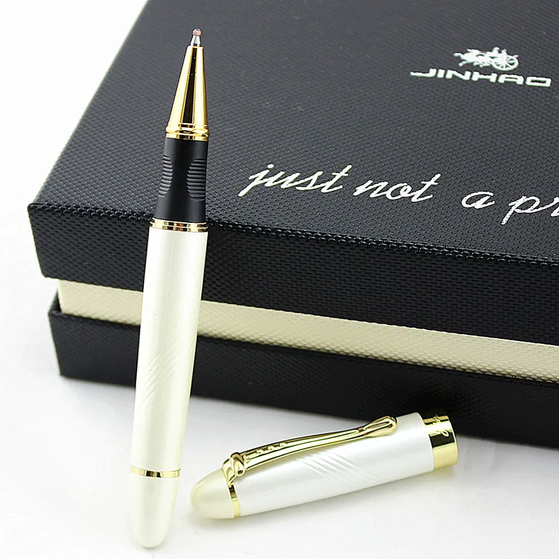 Jinhao 450 Роскошная шариковая ручка с чернилами, Подарочная коробка на выбор, для офиса, бизнеса, школы, ручка для письма, металлическая шариковая ручка