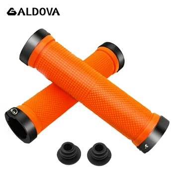 

1 Pair Bicycle Grips With Lock Rubber and Aluminium Alloy Non-Slip Round Type Road Handle Bike Bicycles Parts Bmx MTB Cuffs