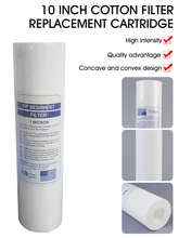 6.2*6.2*25.4 cm PP Water System Filter Purifier Drinking Treatment Sediment Water Filter Replacement