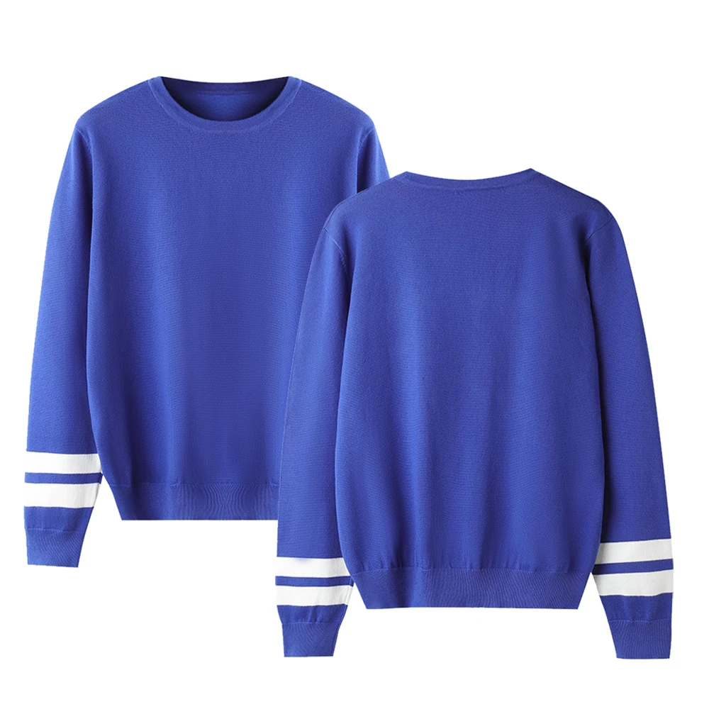 

Frdun Tomm Solid color round neck parallel bars sweater comfortable 2019 new men women winter Hot trend Fashion Casual Sweater