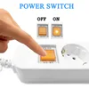 16A 250V European Power Strip Socket Switch 5V 2A 2USB+3 EU Sockets Plug Desktop Wall Electric Socket For Home Office ► Photo 2/5