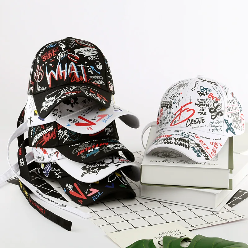 2020 модная бейсболка с граффити Snapback шляпа хип-хоп приспосабливаемые головные