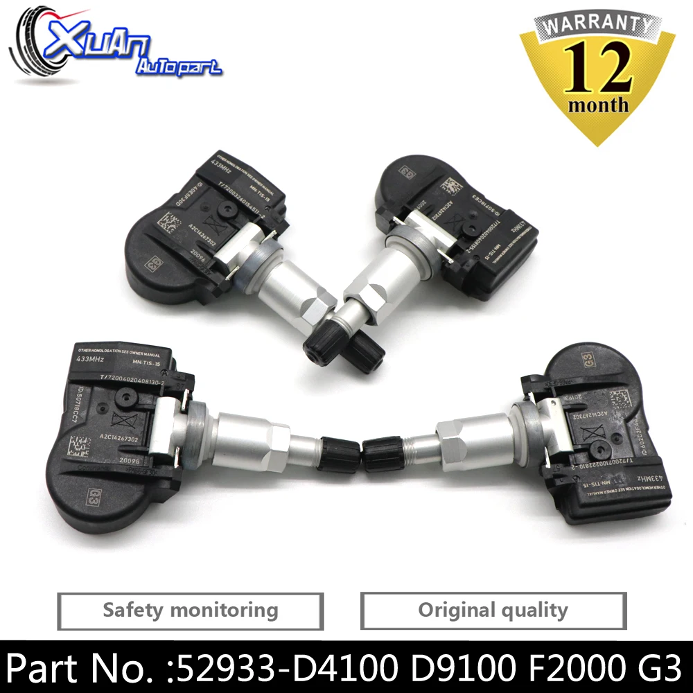 Replacement Sensors X AUTOHAUX 52934D4100 52933D4100 Car Tire