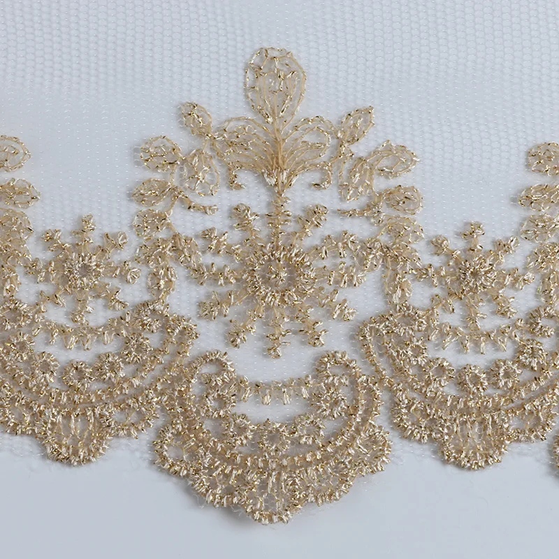 3 Yards Gold Embroidery Lace Trim DIY Craft Sewing Supplies Skirt Hem Decoration Accessories Dolls 15cm lace sewing supplies lace sewing accessories lace garment accessories lace accessories lace decoration clothing craft accessories