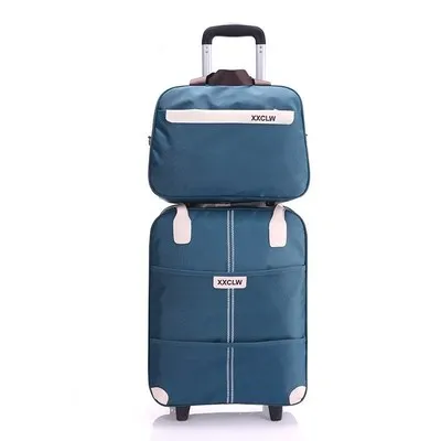 Популярный модный женский чемодан для багажа на колесиках брендовый Повседневный в полоску Складной Футляр Дорожная сумка на чемодан на колесах чемодан - Цвет: M-2