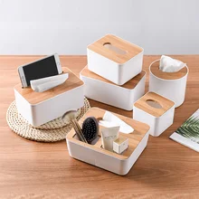 Новая коробка для салфеток, современный деревянный чехол для бумажных салфеток с дубовым покрытием, домашний автомобильный чехол для салфеток, органайзер для дома, инструменты для украшения, пластик