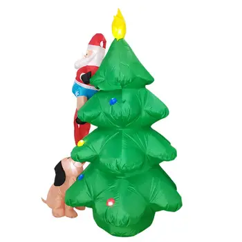 

Christmas Inflatable Tree Airblown Inflatable Climbing Tree 1.85M Christmas Inflatable Led Christmas Santa Tree Airblown