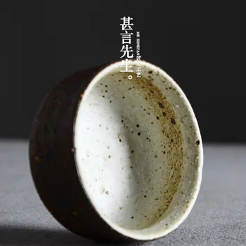 

Very Much Sir Raw Ore Coarse Pottery Old Rock Mud Taiwan Firewood Teacup Teacup Kungfu Online Arhat Cup Sip Tea Glass