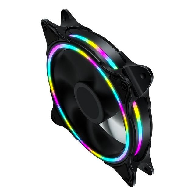 Desktop PC Computer Ultra Silent LED Cooling Fan Radiator 12cm Quiet PC CPU Cooler Chassis Fan Three Aperture 3pin+4pin
