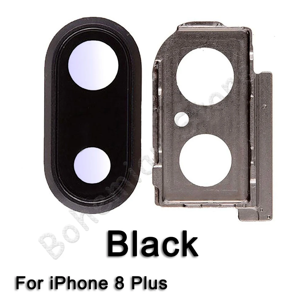 Для iPhone 7 8 Plus сапфировый Кристалл задняя камера стекло объектив кольцо Крышка оригинальные запасные части - Цвет: i8 Plus Black
