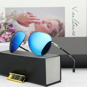 

POLICE New Sunglasses Men 2019 Pilot Sunglasses Retro Polarized Men Sun glasses UV400 Coating lens Driving Goggles Gafas Oculos