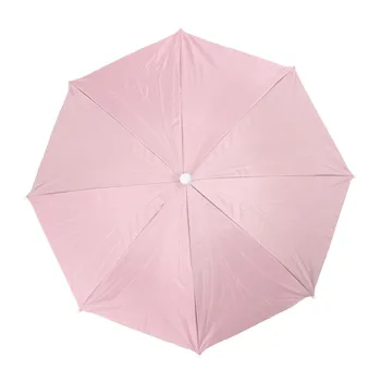 

Pink Outdoor Sports Fishing Umbrella Hat Headwear