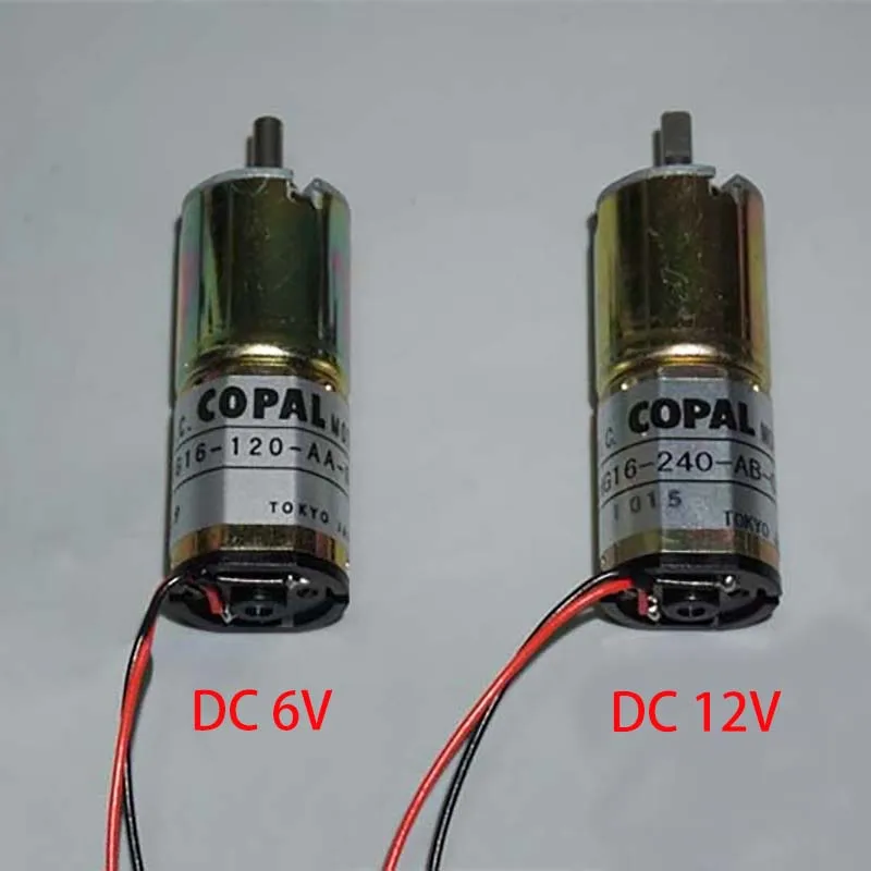 Японский COPAL HG16 миниатюрный 16 мм планетарный мотор-редуктор постоянного тока 6 в/12