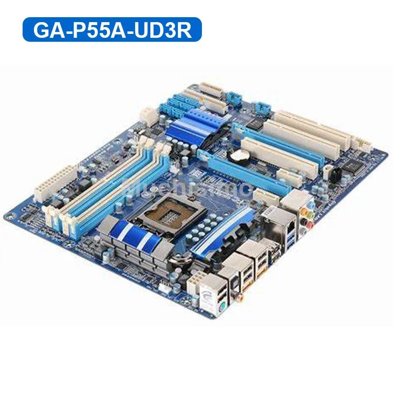 LGA 1156 DDR3 Gigabyte GA-P55A-UD3R оригинальная материнская плата USB3.0 P55 в P55A-UD3R настольных SATA3 б/у P55A UD3R 16 Гб