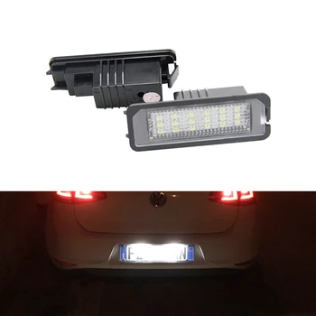 

Car-Styling 2x Auto Light For VW MK6 MK7 Golf 5 6 7 CANbus White Led License Plate Light Tail Lights For Volkswagen MK5 GTI