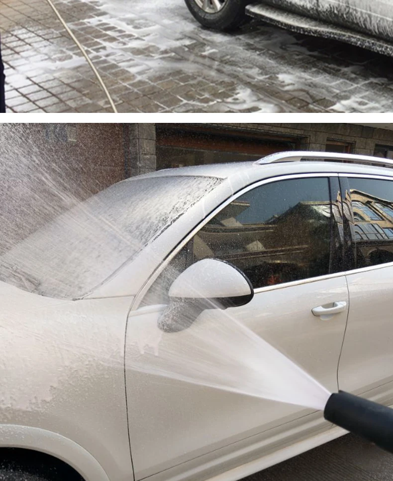 Автомойка водяной пистолет вспениватель чайник водяной пистолет высокого давления распылитель воды регулируемый поток воды многофункциональная шина Xammep