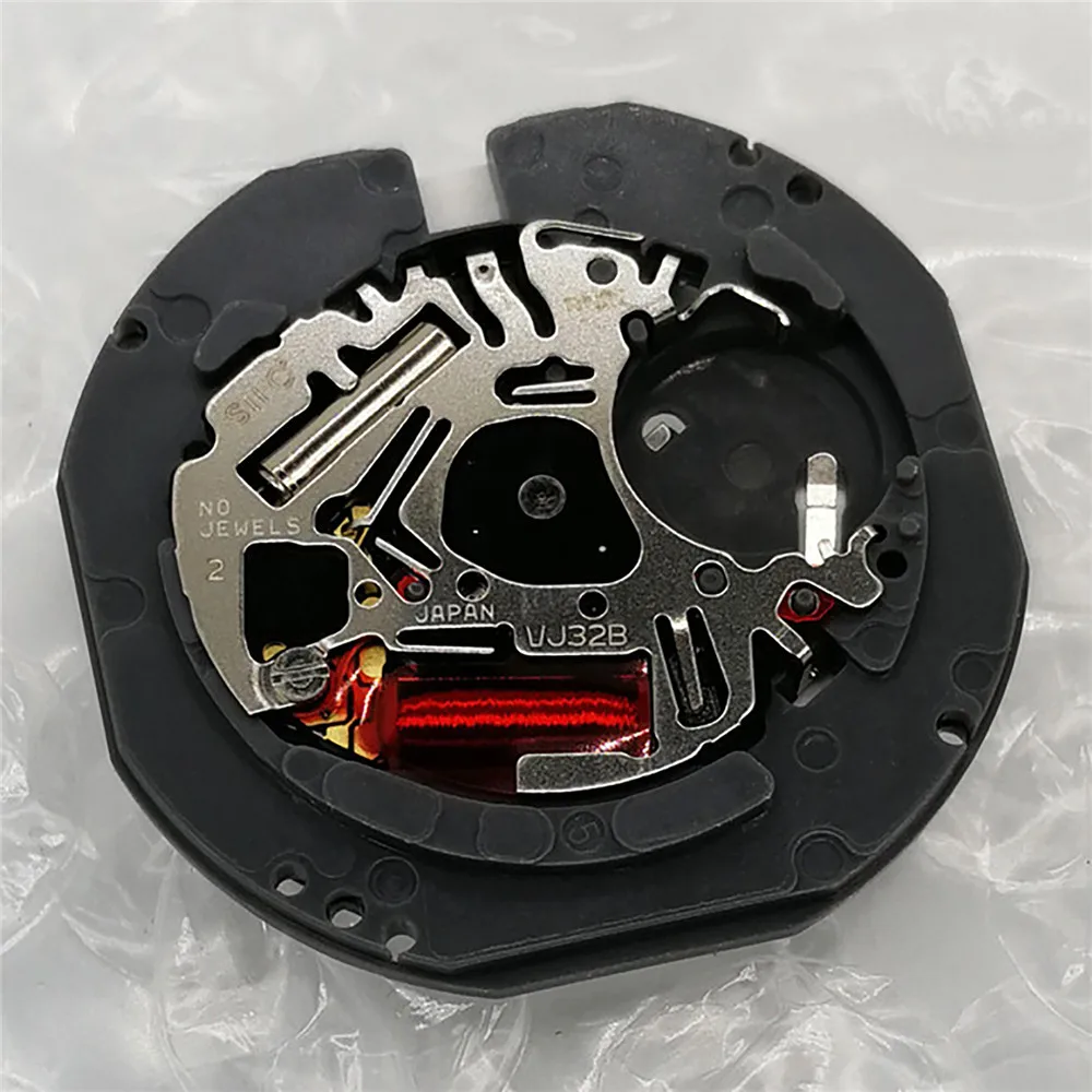 

Japan Quartz Watch Movement VJ32 Date at 3 Date at 6 with Battery Stem for 3 Pin Watch Repair Parts Accessories