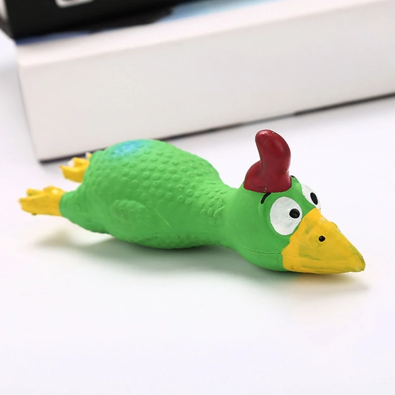 Латексная цыпленок игрушки Жевательная игрушка для щенка молярная сжимающая питомец устойчивая к укусам прорезывание зубов здоровый