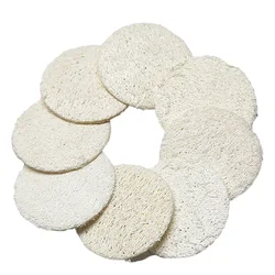 10Pcs Facial Cleansing Loofah Scrub Wisp Sponge Natural Luffa Pads Face and Body Exfoliating Skin Scrubber Peel Scrub Skin Care