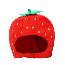 Шляпа клубника косплей реквизит-аксессуары плюшевые головы Необычные тайяки Косплей рамка для фото Se30