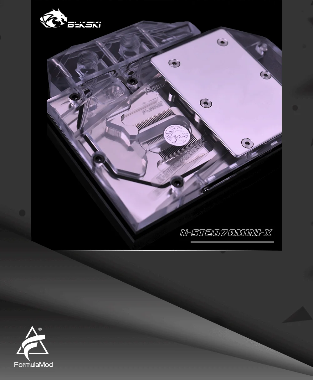 Bykski N-ST2070MINI-X, Full Cover Graphics Card Water Cooling Block, For Zotac GeForce RTX2070-8GD6 MINI OC
