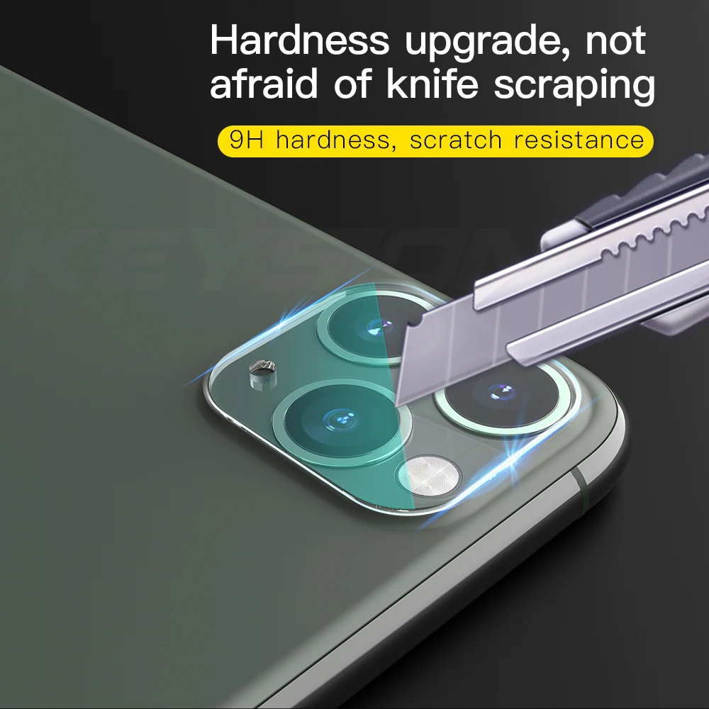 KEYSION Полный Объектив камеры закаленное стекло для iPhone 11 Pro 11 Pro Max камера защитная HD прозрачное стекло пленка для iPhone 11 Pro Max