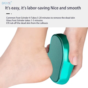 

Foot Callus Remover Dead Skin Foot Files Nano Glass Handheld Callus Scraper Grinding Stone Removal Tools for Rubbing Foot