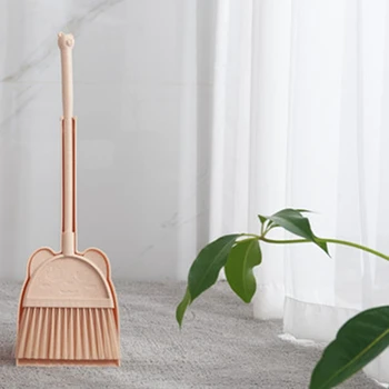 

Children's Broom Small Broom Brush Learning Broom Tool Soft Broom Broom Combination
