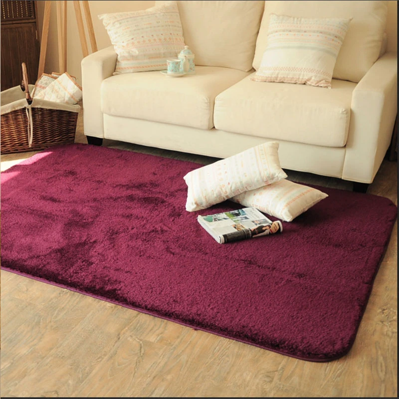 Пушистый КОВЕР ручной вязки из искусственного меха, одноцветные ковры, декоративные ковры для спальни CT47003