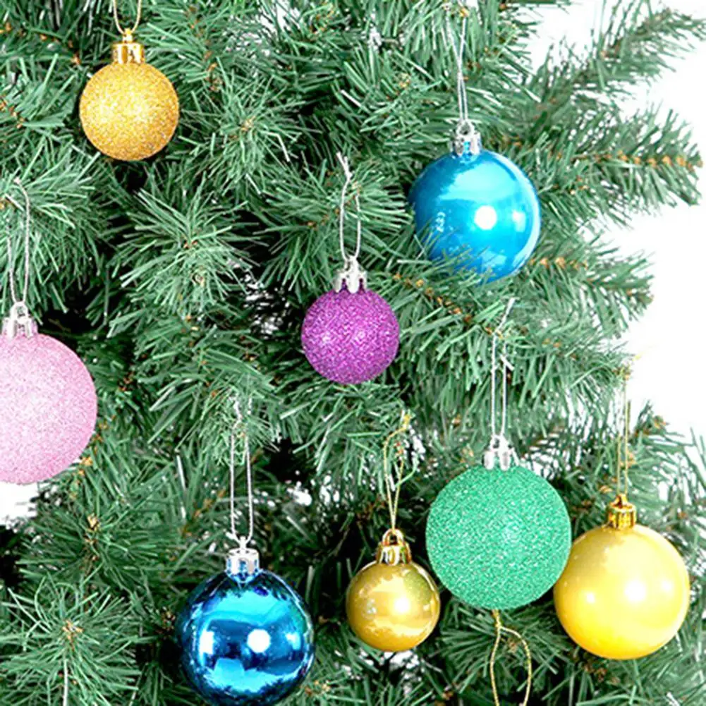 

24Pcs Christmas Ball Hanging Bauble Xmas Home Party Hanging Tree Decor Ornament