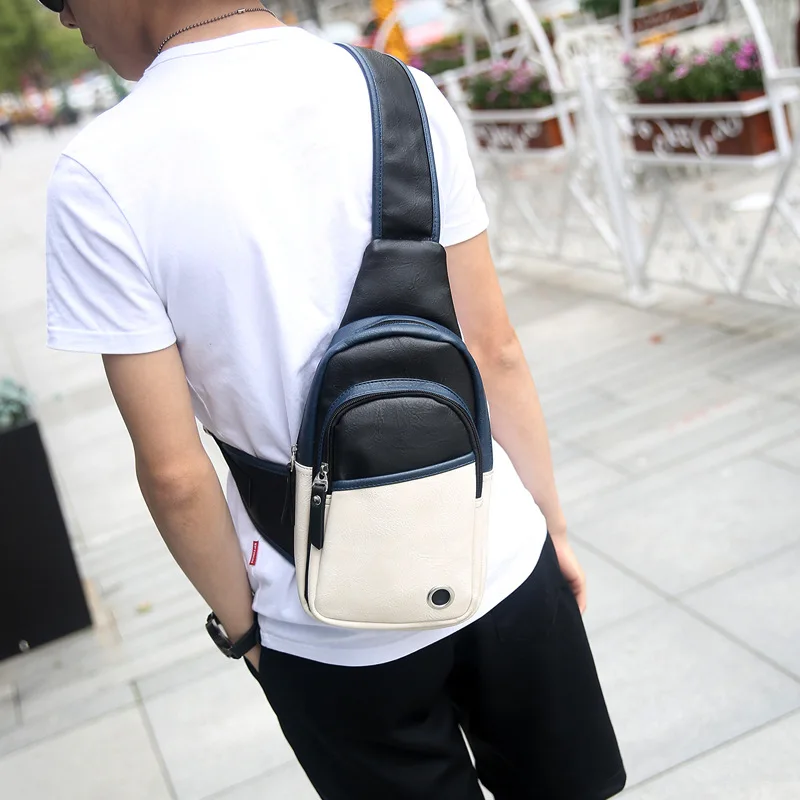 

Wholesale new men bag Korean wave outdoor bag fashion chest pockets JIULIN