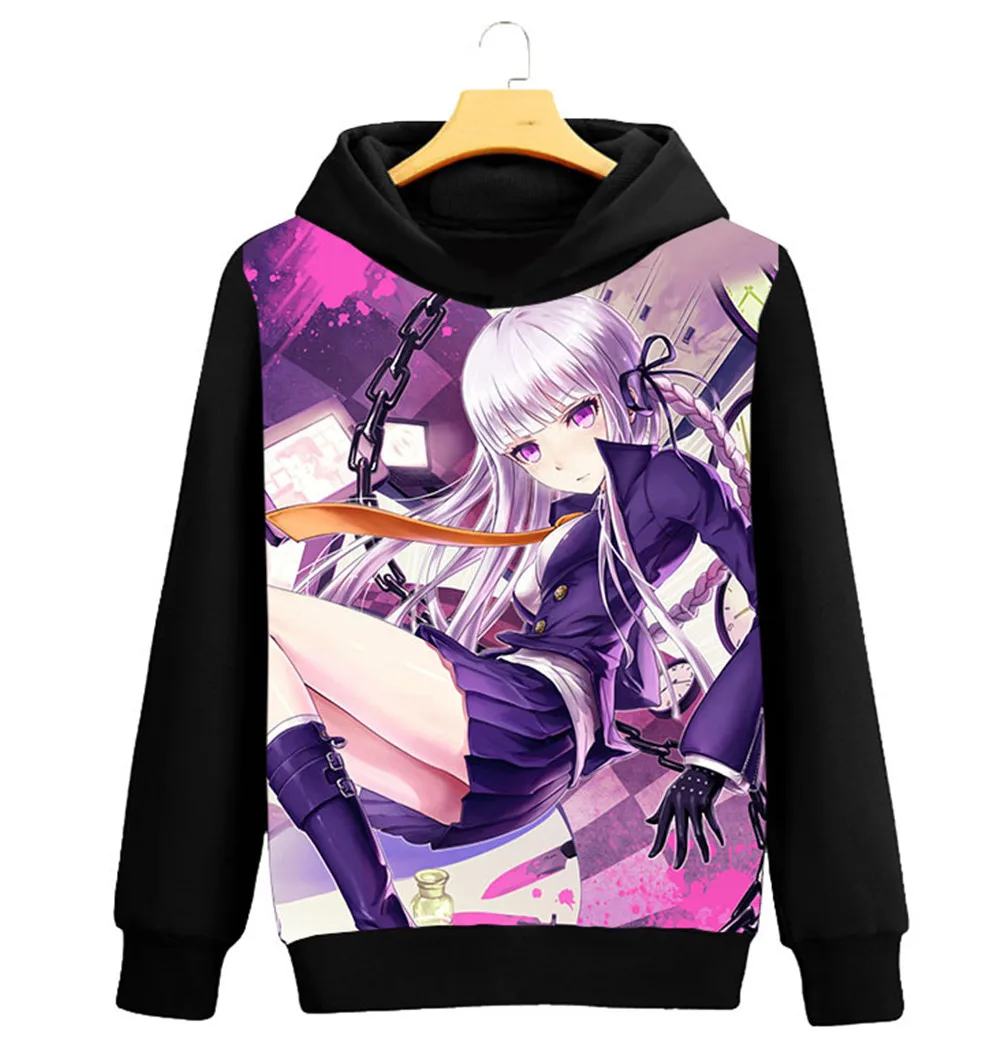 Style10 Косплей Аниме Danganronpa V3: Killing Harmony костюм унисекс черный Толстовка с капюшоном Повседневная куртка Толстовка Топ - Цвет: Style10