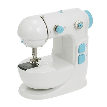 

Mini Sewing Machine Adjustable Double Speed & Thread Wide Table Cut Wire LED Lights Free Arm Electric Portable Sewing Machine