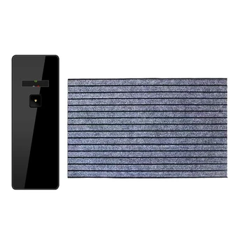 

Smart Automatic Light Sensor Air Freshener Dispenser with Durable Striped Doormat Outdoor Indoor Grey