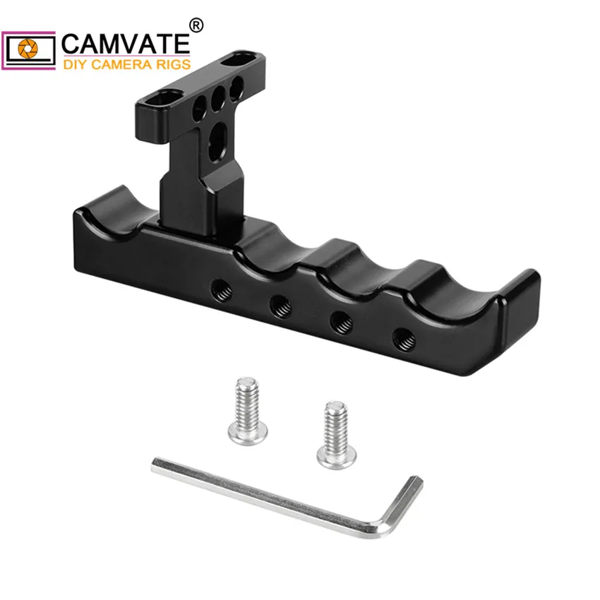 CAMVATE универсальный топ/сбоку сыр рукоятки с башмак и 1/4 &quot 20 &amp 3/8&quot 16 монтажных