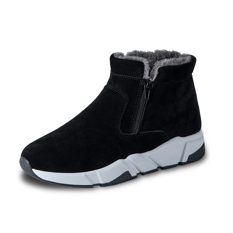 

Men Boots Winter Men's Shoes Warm Fur Snow Boots High Top Sneakers Waterproof Ankle Boots Leather Casual Shoes Men Botas Hombre