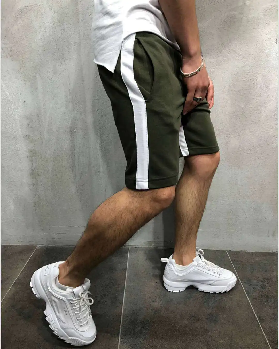 

Spring New Style Popular Brand Shorts Muscle Fitness Brothers Men Fifth Pants Europe And America Joint Casual Pants
