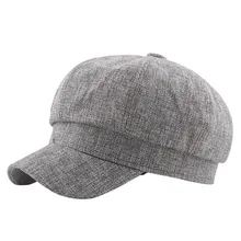Бренд осень зима Модные мужские береты Британский западный стиль Advanced Hat Классический Винтаж плед кепки унисекс
