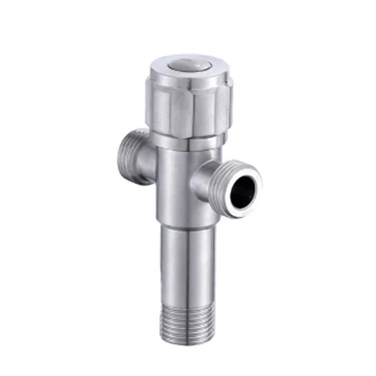 304 Нержавеющая сталь угловой вентиль горячей и холодной угловой клапан для воды треугольный клапан один на два треугольный клапан водонагревателя T-подключение