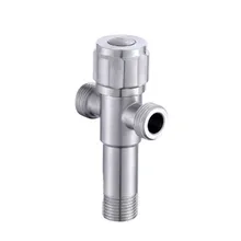 304 Нержавеющая сталь угловой вентиль горячей и холодной угловой клапан для воды треугольный клапан один на два треугольный клапан водонагревателя T-подключение