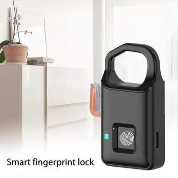 

Fingerprint Lock Smart Lock Home Luggage Dormitory Locker Warehouse Door Waterproof Super Long Standby Electronic Padlock